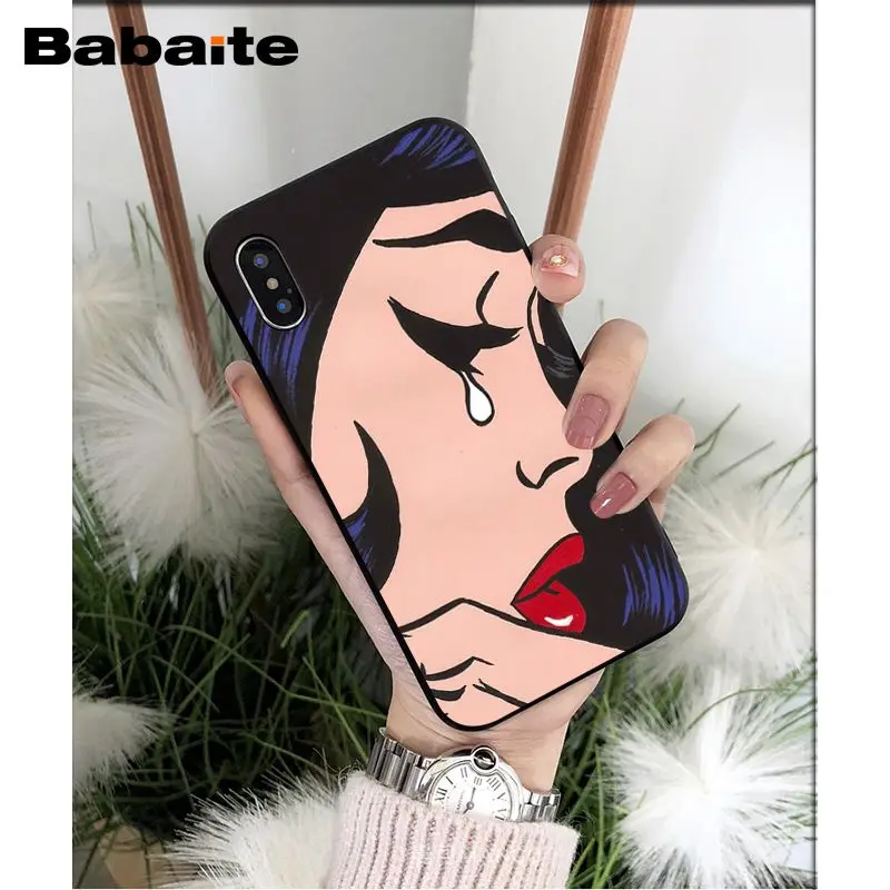 Crying Comic Girl Painting Pop Art sad