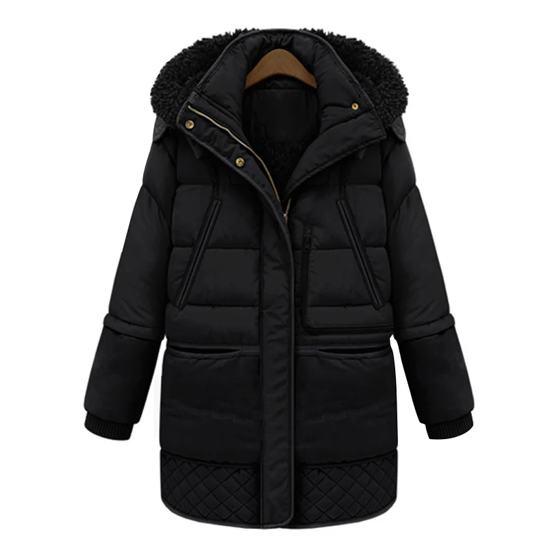 CHRLEISURE Fashion Winter Jacket Women Parka Plus Size Warm Coat Female Hooded Thick Outerwear Parkas 2017 S-3XL 2 Colors