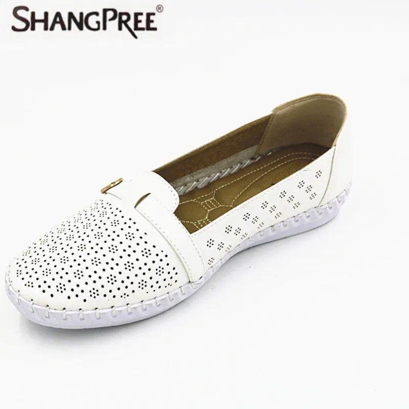 

Plus Size 36-41 Women flatsshoes Mother Summer Loafers Soft Leisure Flats Female Driving Casual Footwear Soft And Breathable