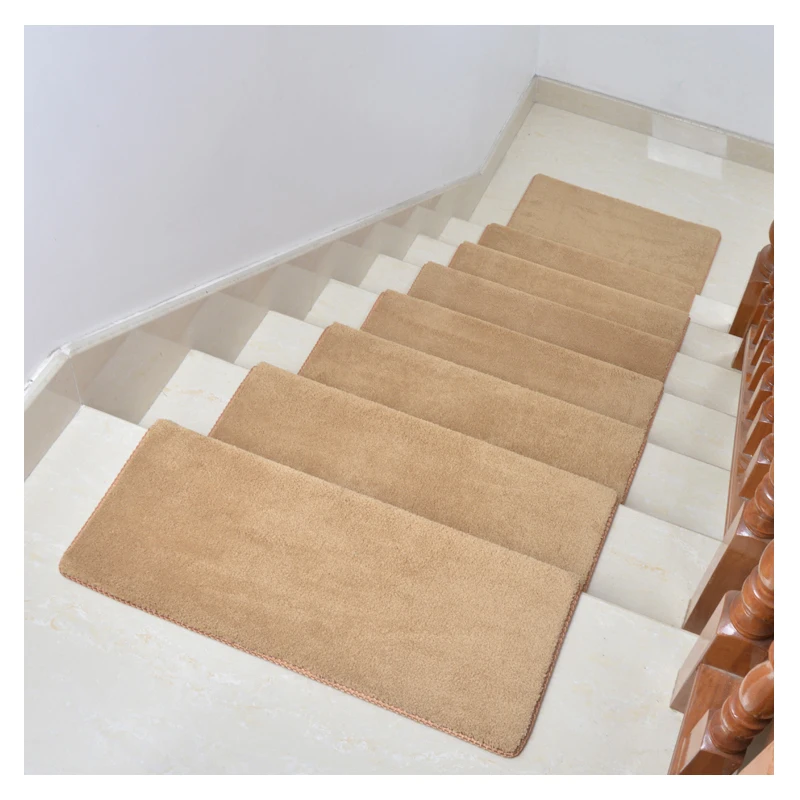 

DD Pure color step mat, non-glue self-adhesive staircase carpet, non-skid household staircase mat
