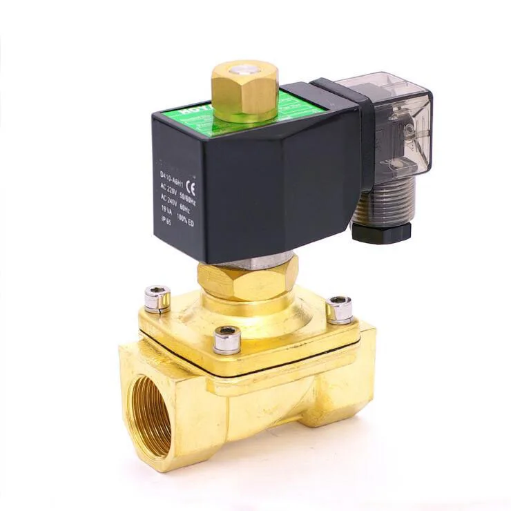 1/2" 2W series normally open solenoid valve brass valve air ,water,oil,gasin