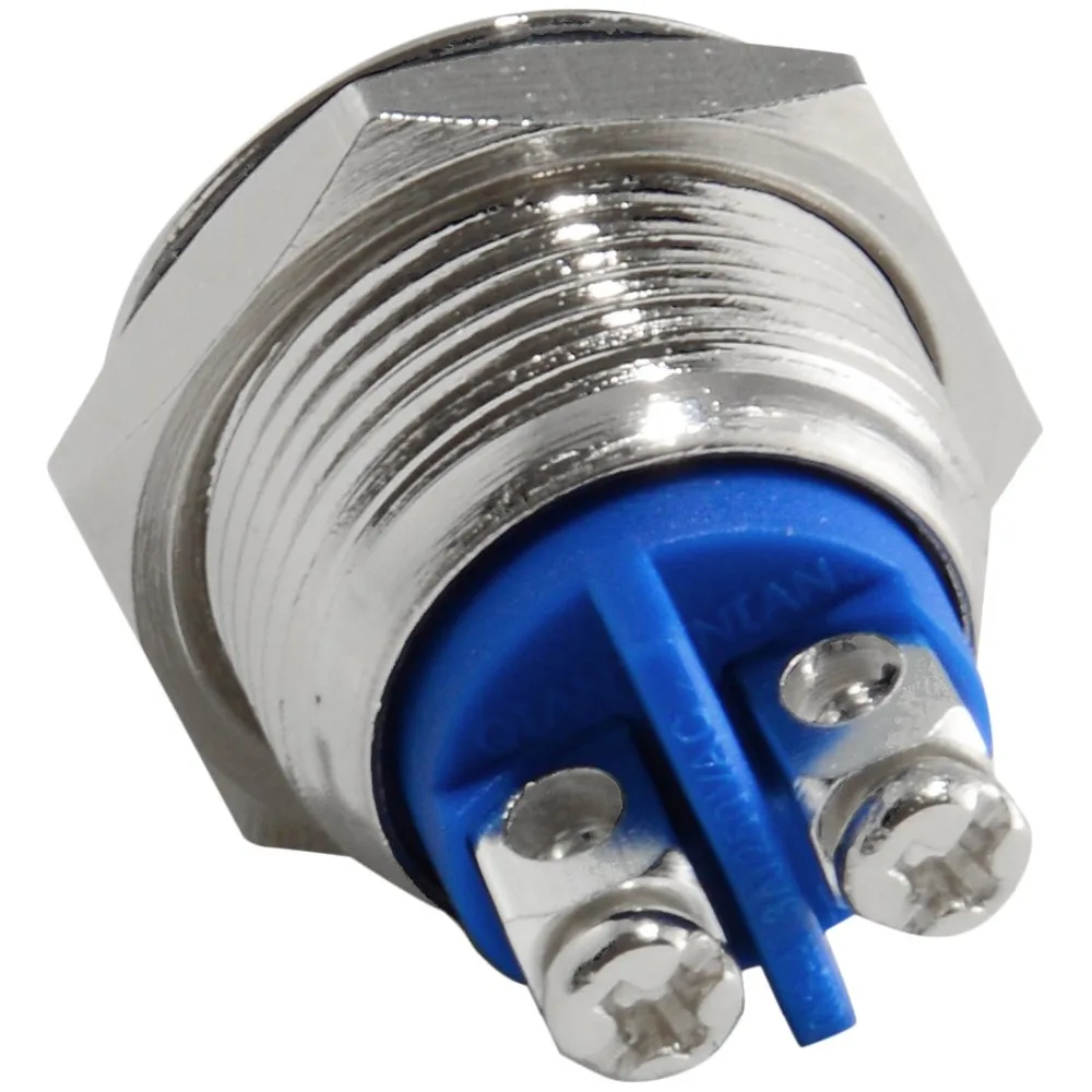 

20 Pieces Momentary Pushbutton Starter Switch Circular Stainless Steel Metal Silver fits (19mm) Diameter Panel Cutout Hole