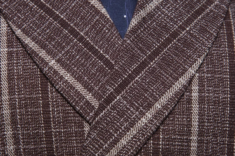 Для мужчин s костюм приталенная жилетка Высокое качество Новинка 2019 года Мужчин's повседневное шаль воротник британский стиль полоса
