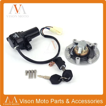 

Street Bike Ignition Switch Fuel Gas Cap Seat Lock Key Set For YAMAHA YZF R6 2003 2004 2005 2003-2005 Motorcycle