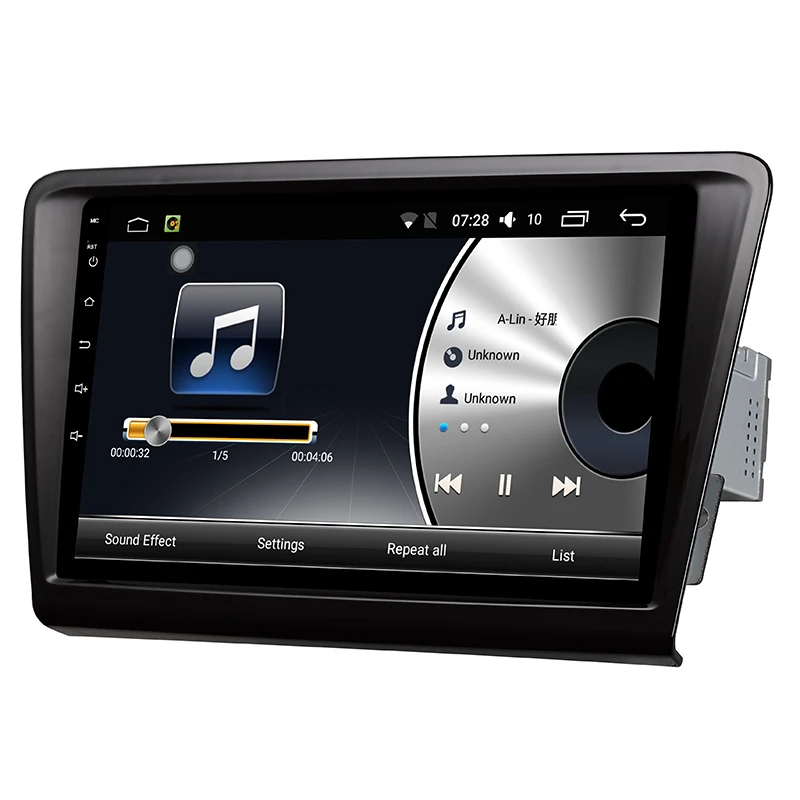 Clearance Android 7.1 Car Multimedia Player 9 inch audio radio video entertainment I din navigation system for Skodarapid 2013-2018 3