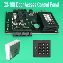 C3-100 TCP/IP одна Дверная панель управления доступом с кнопкой выхода+ KR102E кардридер 125 кГц ID/EM карта управления Лер