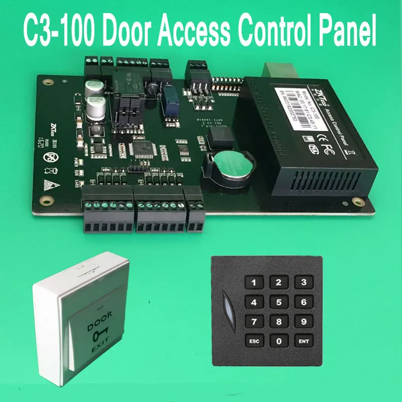 C3-100 TCP/IP One Door Access Control Panel with Exit Button+ KR102E card reader 125khz ID/EM Card Controller
C3-100 TCP/IP One Door Access Control Panel with Exit Button+ KR102E card reader 125khz ID/EM Card Controller