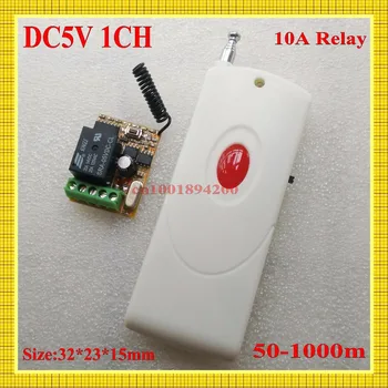 

wireless remote control Remote Switch 5v DC 10A Relay Receiver + Long Range Transmitter 50-1000m A ON B OFF Power Switch 315/433