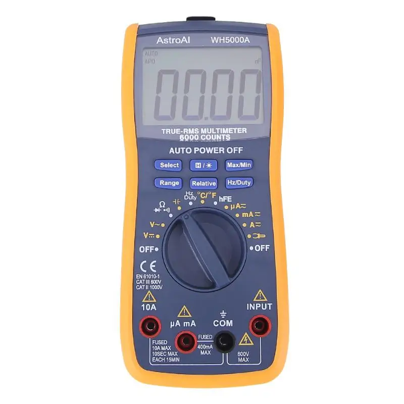 

Digital multimeter tester AC/DC electronic measurement instruments transistor current meter capacitance tester -20-1000C