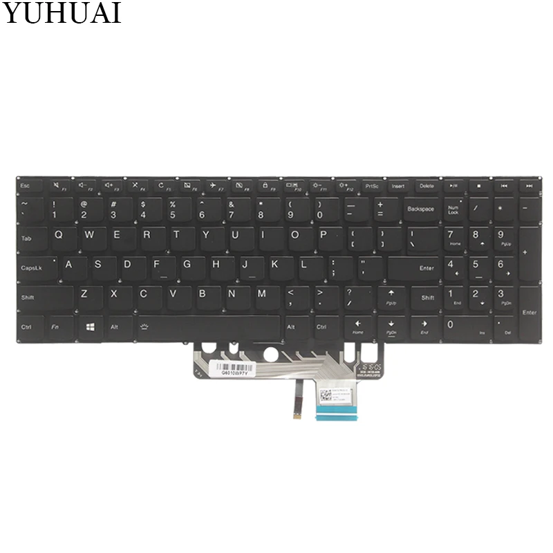 Новая клавиатура США для lenovo Flex 4 Flex 4-1570 Flex 4-1580 1" Клавиатура ноутбука США черная с подсветкой