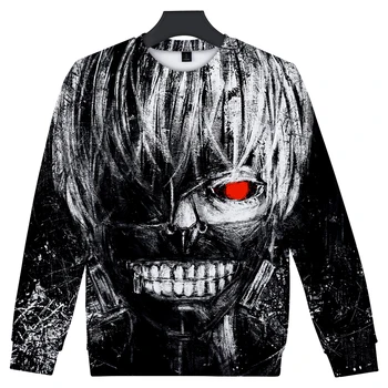 

3D Classic Anime Sweatshirt Women/Men Sweatshirt 3D Sweatshirt Anime Tokyo Ghoul 3D Sweatshirt Q0407-Q0410