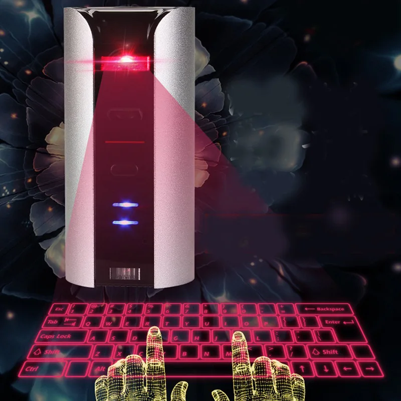 Wireless Laser Virtual Projection Keyboard Bluetooth With Mouse Portable Smart Phone Tablet PC Computer QWERTY Keyboard Wireless Laser Virtual Projection Keyboard Bluetooth With Mouse Portable Smart Phone Tablet PC Computer QWERTY Keyboard