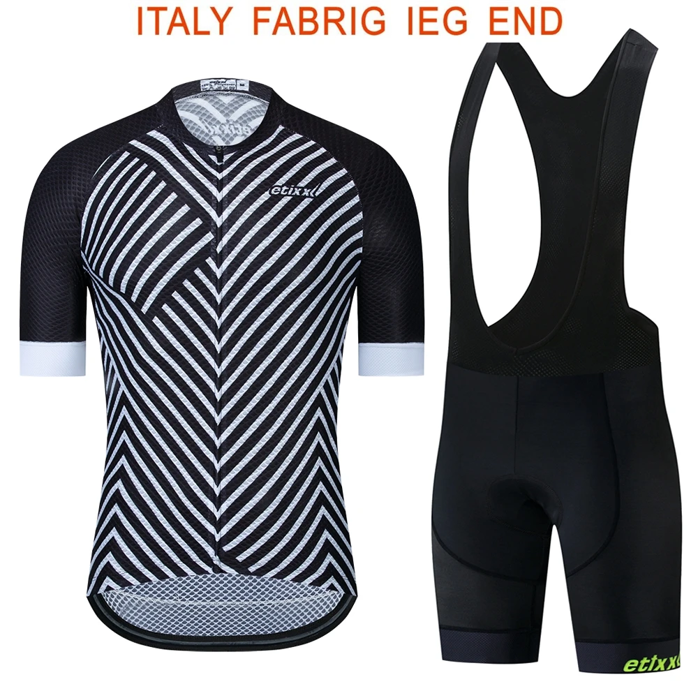 Etixx Ropa Ciclismo Hombre велосипедная одежда Pro с коротким рукавом Велоспорт Джерси и летние шорты-комбинезон с для велоспорта велосипедные наборы - Цвет: 2