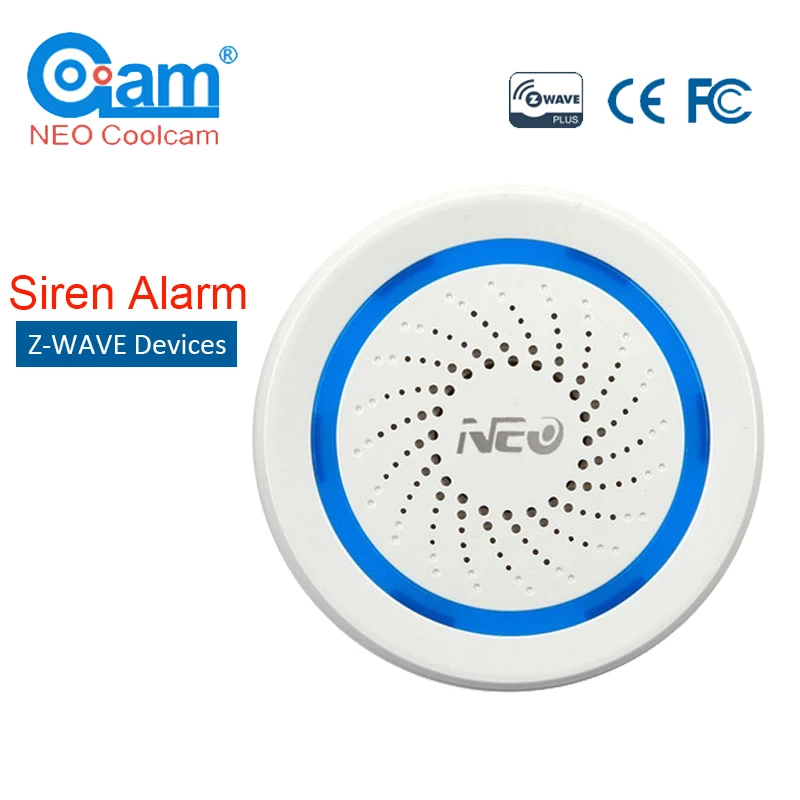 NEO Z-wave Plus Wireless Home Automation Battery-Powered Also Can Be Charged With USB Siren Alarm Sensor Building Automation NEO Z-wave Plus Wireless Home Automation Battery-Powered Also Can Be Charged With USB Siren Alarm Sensor Building Automation