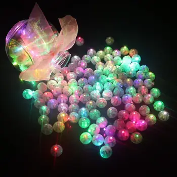 

50Pcs/Lot MINI RGB Night Light Led Round Balloon Lights Flash Ball Lamp Ornament Christmas Wedding Party Birthday Decoration