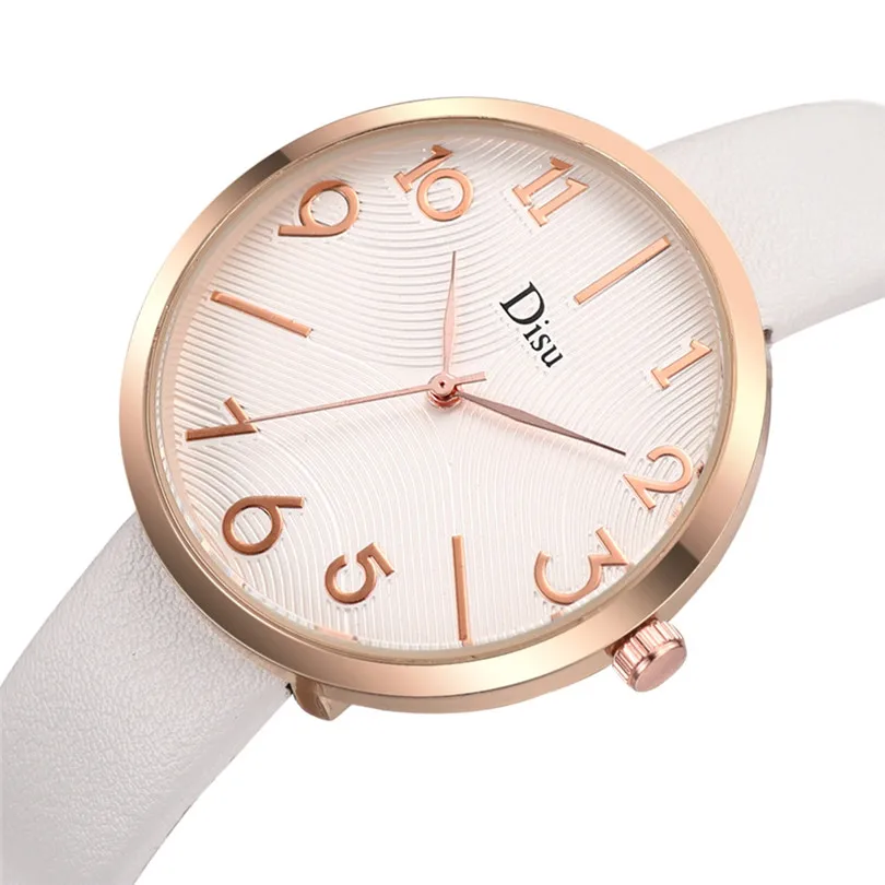 Luxury Fashion Lady Leather Belt Watch Creative Number Analog Quartz Watch Women Watches Bracelet Watch Ladied #4m19 (7)