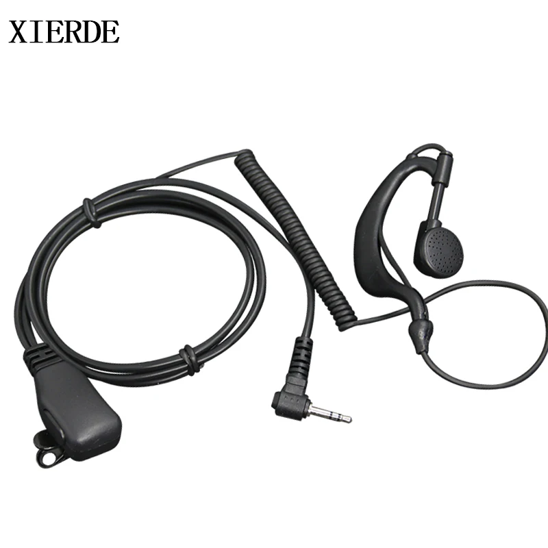 

2.5mm 1 Pin Ear Hook Earpiece With PTT Mic for Motorola Portable Radio TLKR T5 T7 T8 T80 Talkabout XTR446 Two Way Radio