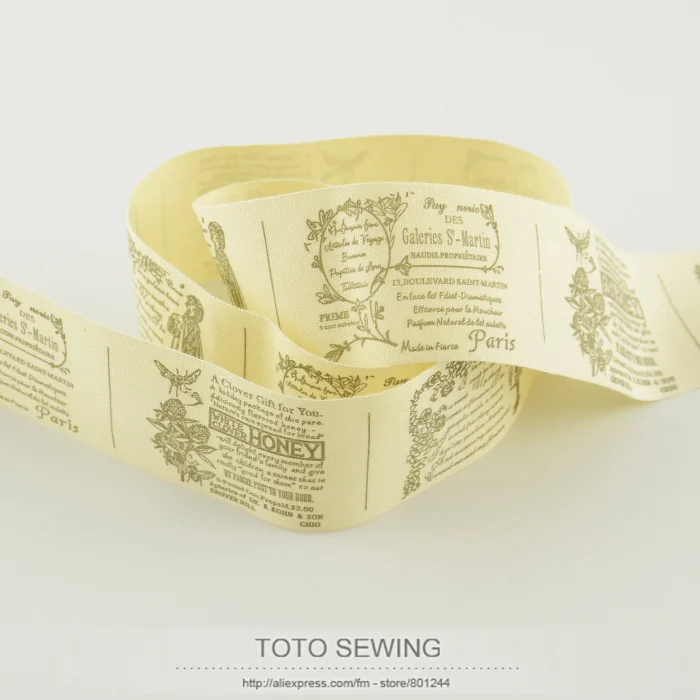 

TOTO sewing accessory fairy plot label mini.order is $5 (mix order) 4CM width Zakka cotton ribbons sewing tape free shipping