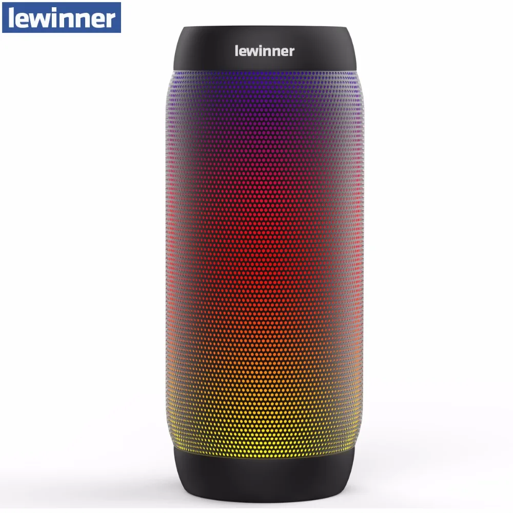 Best Price lewinner colorful Waterproof LED Portable Bluetooth Speaker