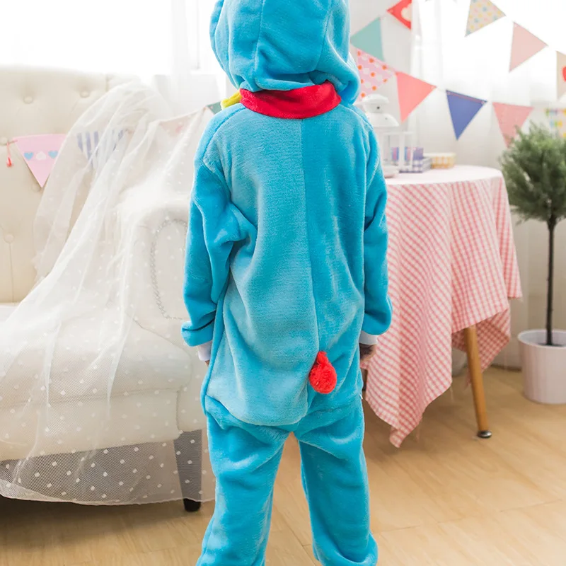 Пижама для девочек новые детские унисекс pijamas Doraemon малыш мультфильм животных Косплэй Пижама Onesie пижамы Толстовка