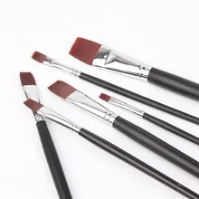 От производителя нейлоновые щетки для волос художественные принадлежности оптом акриловый кисти для рисования краски кисти