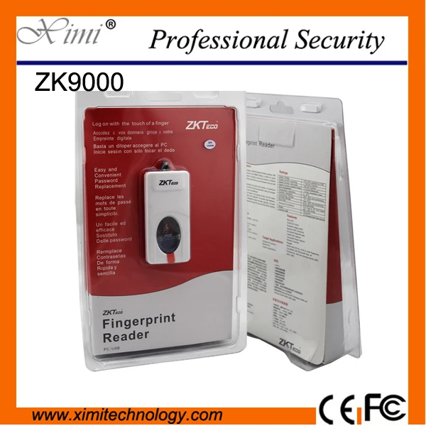 

Cheap Price USB Fingerprint Reader Fingerprint Scanner Free SDK ZK9000 512dpi Optical Fingerprint Scanner