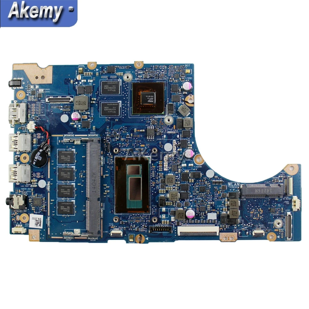 Akemy TP300LJ материнская плата для ноутбука Asus TP300LD TP300L 100% протестированная i7 5500