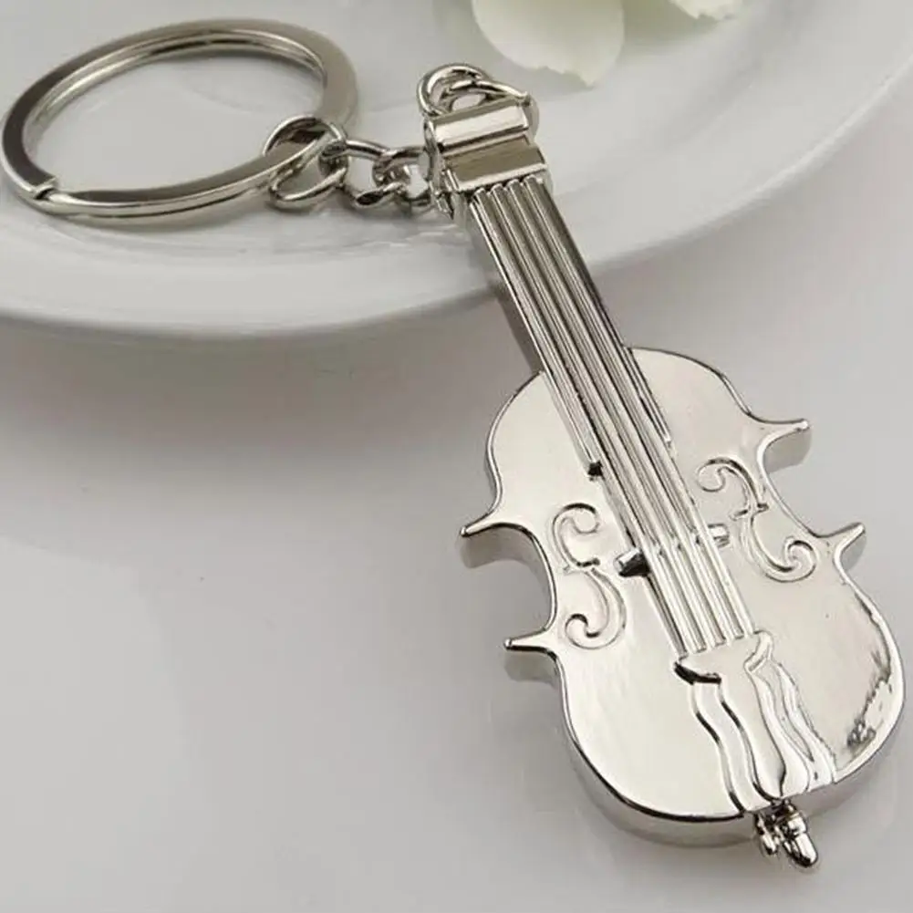

Fashion Zinc Alloy Mini Musical Instrument Violin Keyring Bag Hangings Key Chain