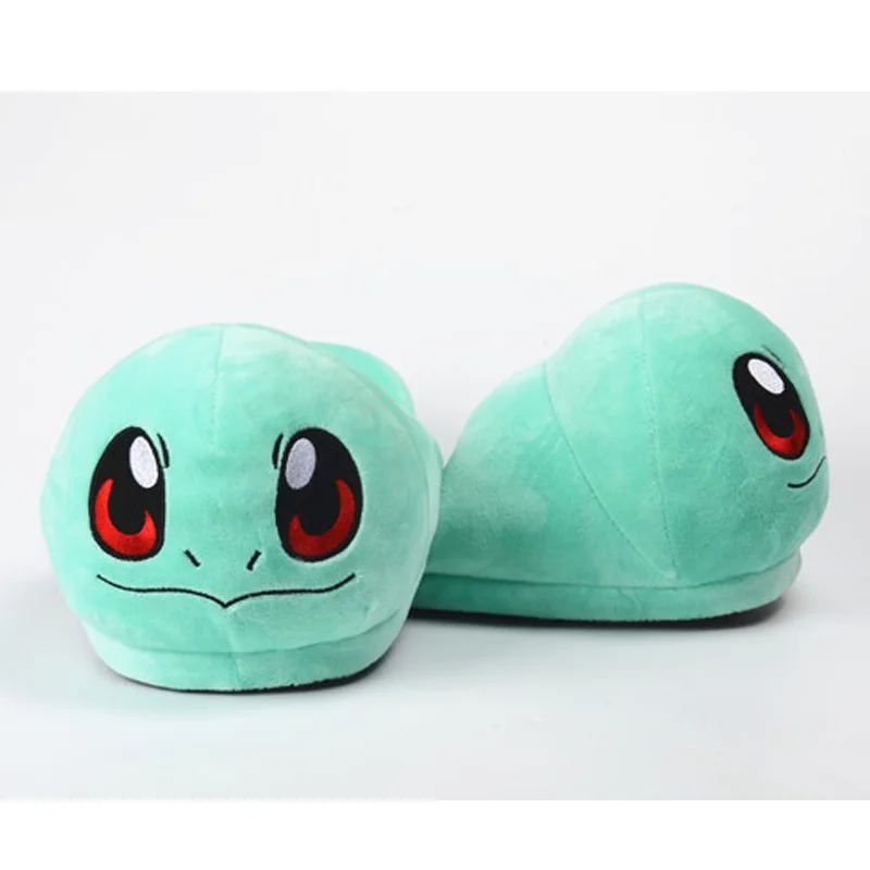 

Cartoon Pikachu Squirtle Unicorn Men Women Shoes Soft Stuffed Plush Slippers Winter Indoor House Slippers for Children Adult