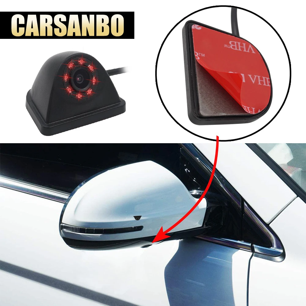 

Factory Selling CCD HD WIFI Car Side View Camera Waterproof night vision 150 degree Solve the Vehicle Left Right blind spot