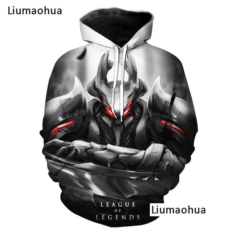Liumaohua бренд League of Legends толстовки с капюшоном принтом спортивные костюмы A