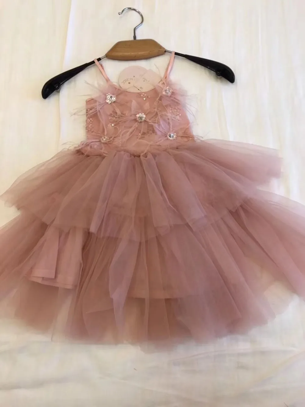 

Baby Cute Princess Dress For Girls Sleeveless Lace Ball Gown Dresses Kids costume for 2-12Y Children Clothing in end of April