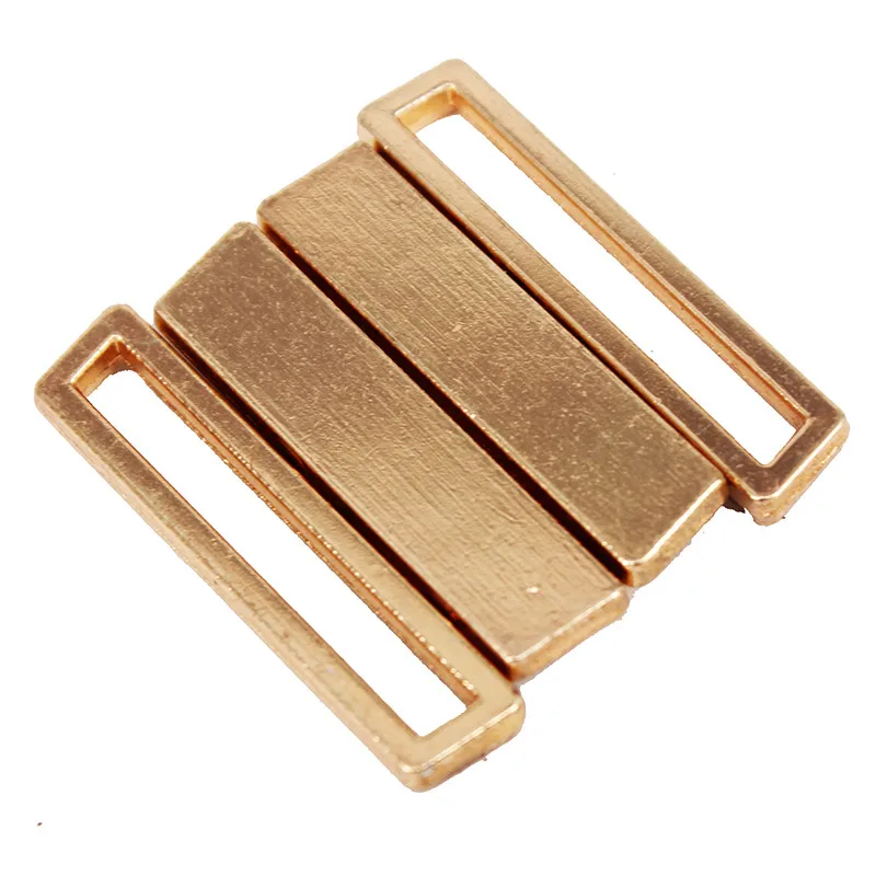 

10set Metal Tape Closure Closure Waist Extender Hooks & Eyes Clasp Gold Tone Sewing Clasps for Garment Bra Swimsuit