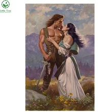 DIY 3D алмазов картина воин Красота любовь мозаика Вышивка крестом смолы ремесла холст масло окрашенная пряжа дома декор