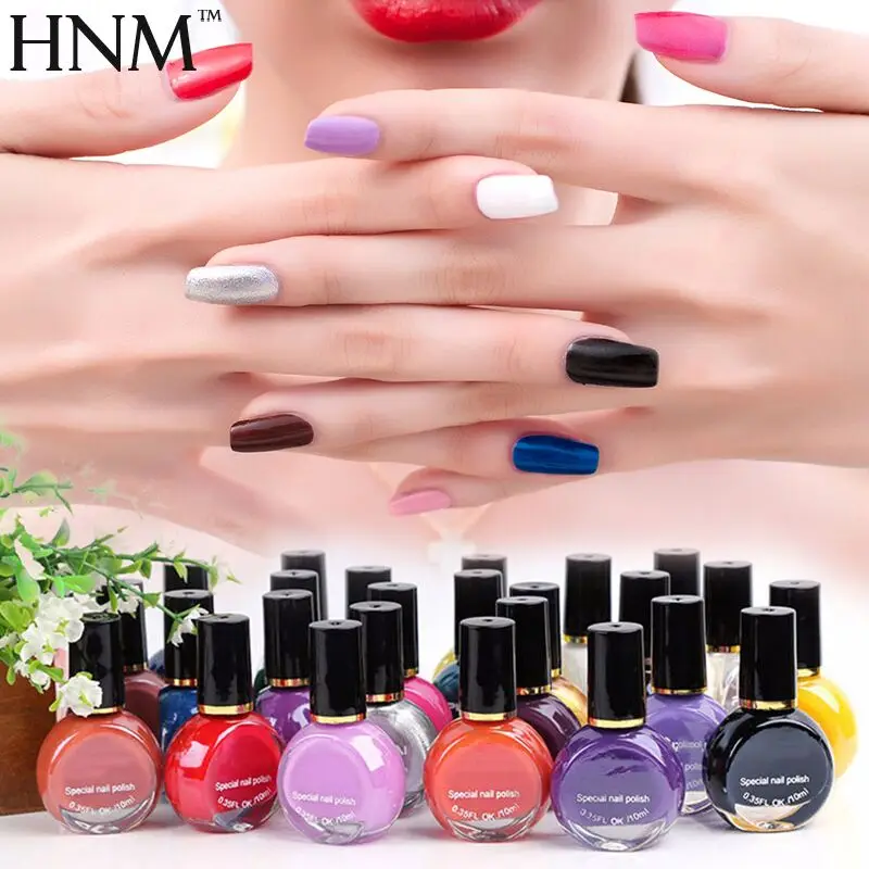 

HNM 10ml Special Nail Polish Stamping Paint Polish Platinum DIY Printing Stamp Dedicated Authentic Gellak Nail Polishes