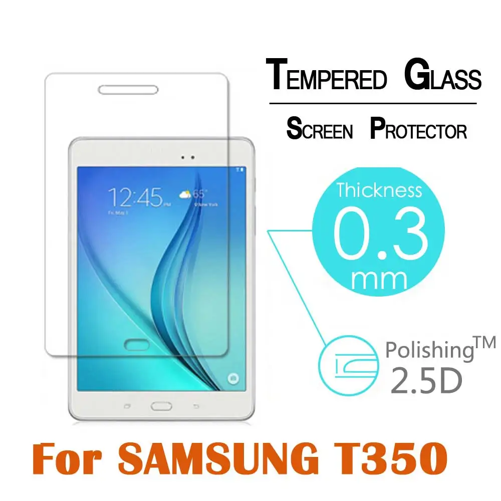 9h 2,5D взрывозащищенные закаленное стекло для Samsung Galaxy Tab A t350 t351 T355 " пленка прозрачное защитное покрытие для экрана