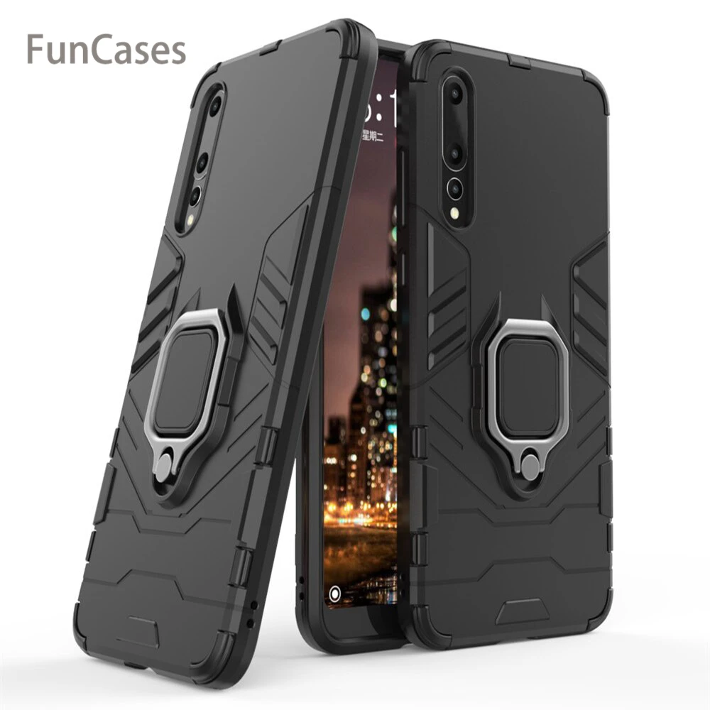 SORAKA Funda Transparente Para Huawei P30 Con Anillo