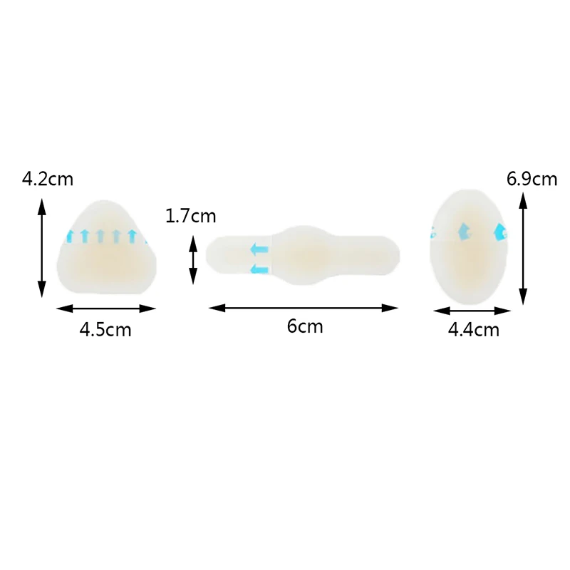4 шт. 3 стиля силиконовый гель Мягкая наклейка пятки клей гидроколлоидный гель Пластырь от мозолей анти-носить наклейка пятки патч для