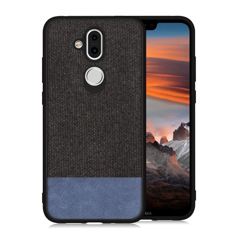 Для Nokia 7 1 Plus 8 1X7 Чехол для чехол мягкий силиконовый тканевый защитный