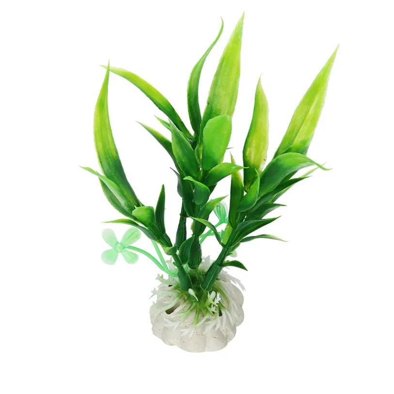 Fancy Aquarium Decorations Ornaments Aquarium Plants Plastic Artificial Grass Fish Aquarium Accessories akvaryum dekor 40DC21 (3)