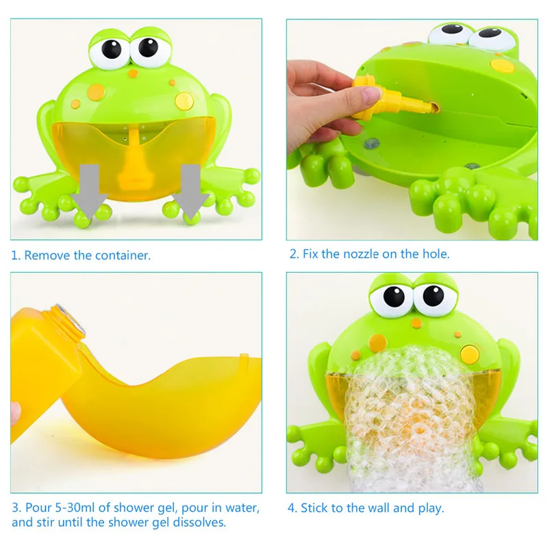 New Outdoor Bubble Frog&Crabs Baby Bath Toy Bubble Maker Swimming Bathtub Soap Machine Toys for Children with Music Water Toy New Outdoor Bubble Frog&Crabs Baby Bath Toy Bubble Maker Swimming Bathtub Soap Machine Toys for Children with Music Water Toy