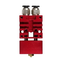 3D Printer Parts For Improved E3D Cyclops 2 In 1 Out Hotend Dual Color Switching Hotend Kit Red Color 0.4Mm/1.75Mm biqu new 3d printer part 2 in 1 out extruder with single cooling fan for dual color cyclops 12v 24v heater for selection