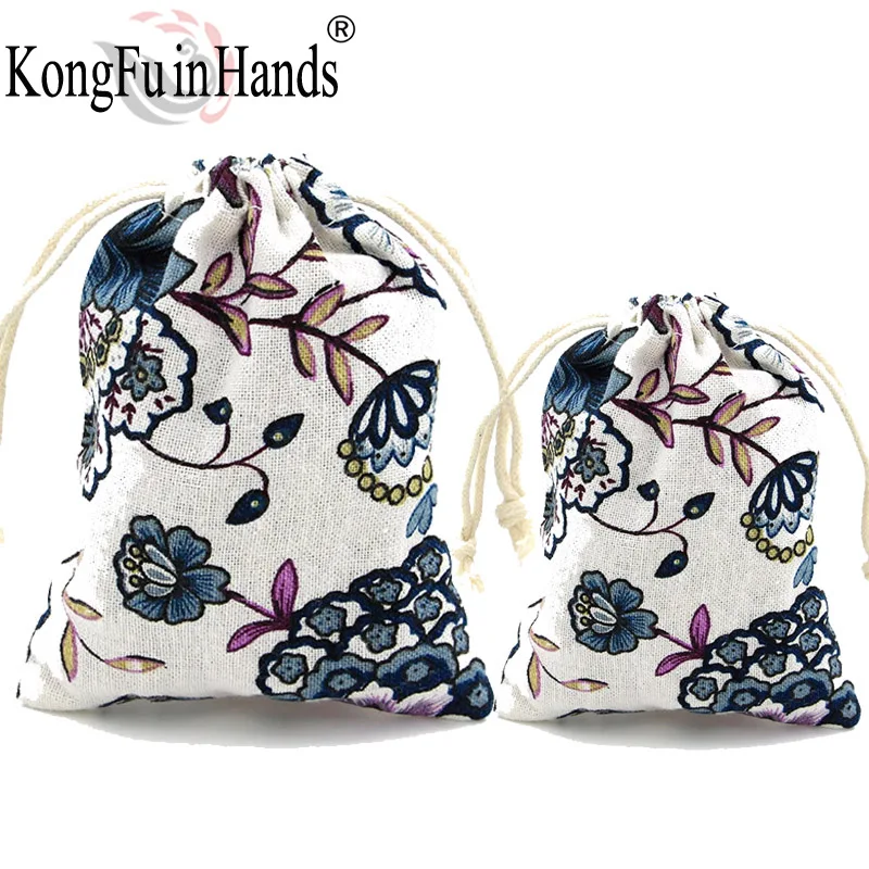 

jewelry packaging small bag vintage Display fabric pouches necklace bracelet Ring earring Christmas gift bag free shipping