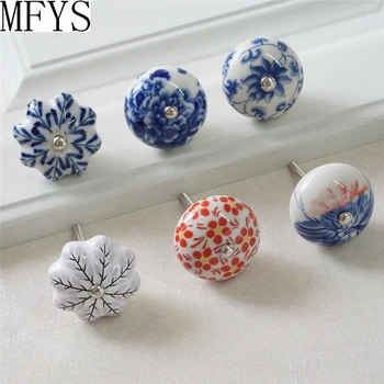 

Ceramic Knobs Kitchen Cabinet Knobs Handles Dresser Knob Drawer Pulls Ceramic / Colorful Cupboard Knob Decorative Hardware