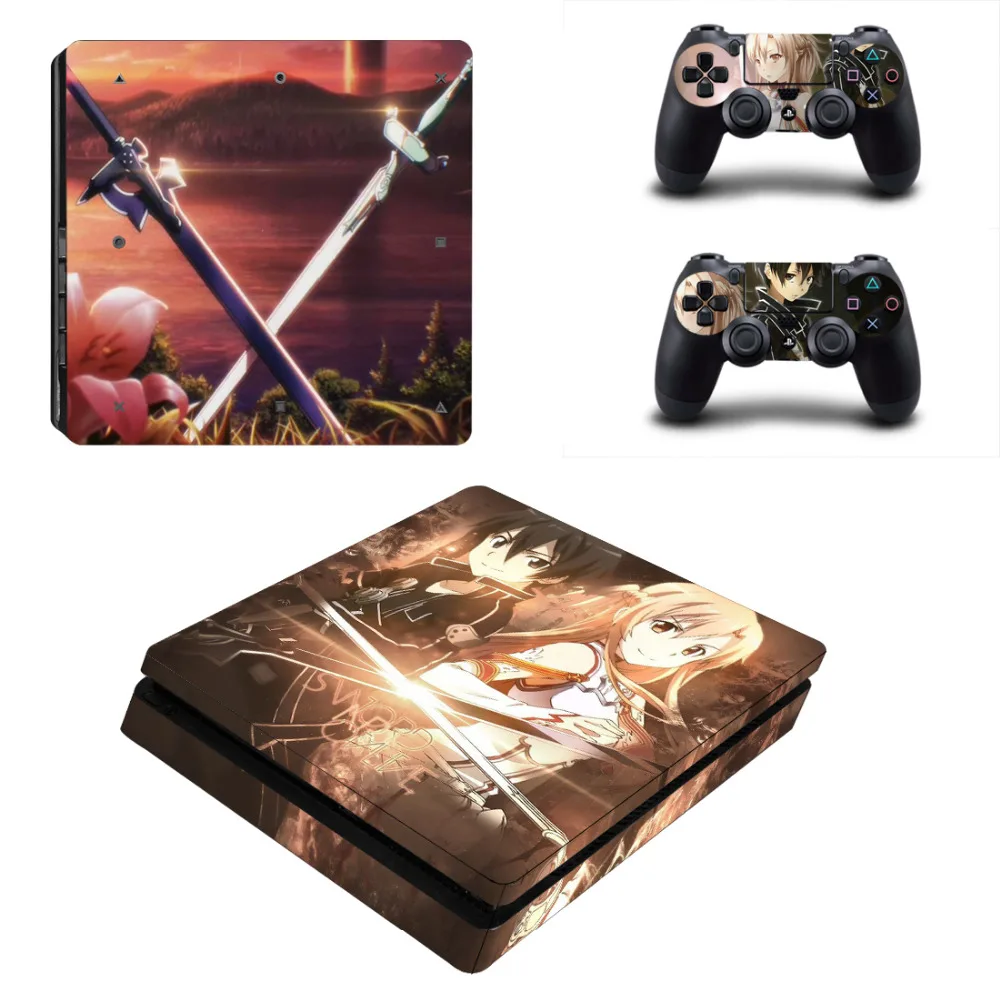 Наклейка для консоли Sony PlayStation 4 и 2 контроллеров виниловая | Электроника