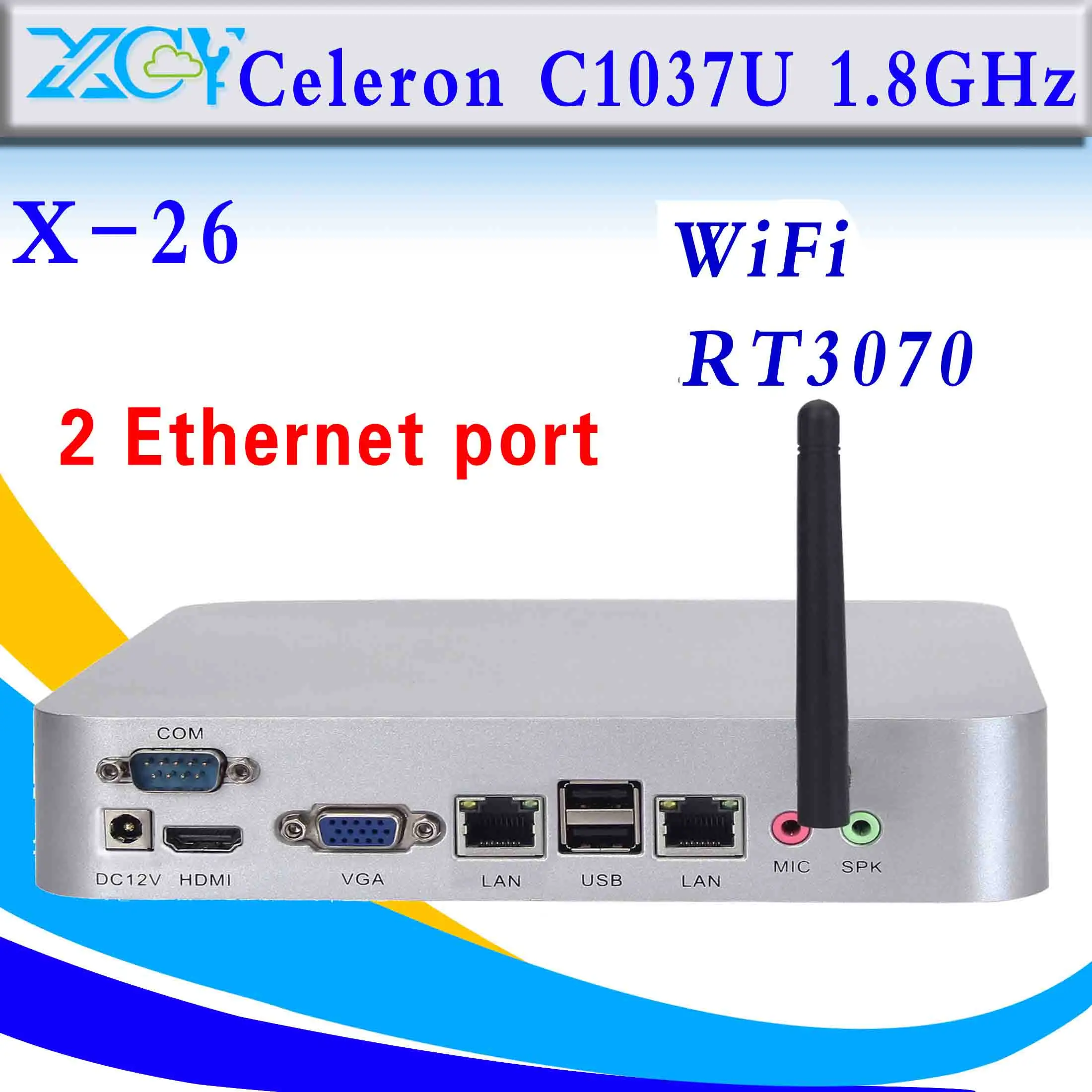Lowest Price mini pc Celeron C1037U computer 2 RJ-45 thin client support WIN7, Linux, Windows XP, Windows 2003, Ubuntu Debian Lowest Price mini pc Celeron C1037U computer 2 RJ-45 thin client support WIN7, Linux, Windows XP, Windows 2003, Ubuntu Debian