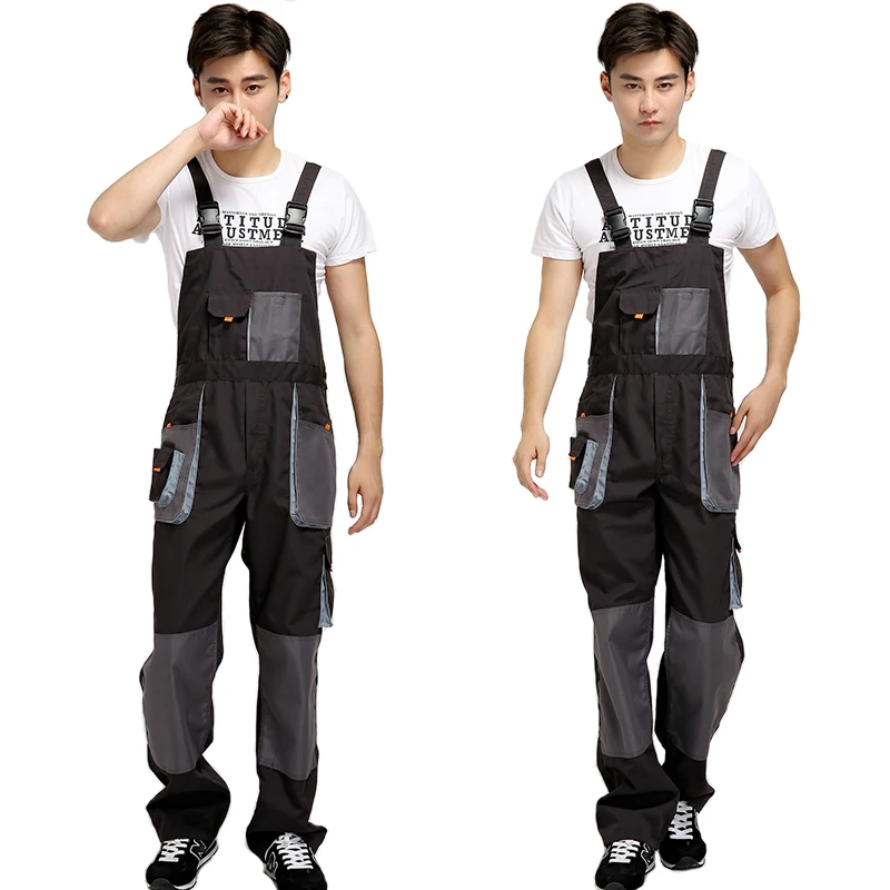 Bib Overalls Men Work Coverall Repairman Strap Jumpsuit Durable Worker  Cargo Trousers Working Uniforms Plus Size Rompers 3xl 4xl - AliExpress