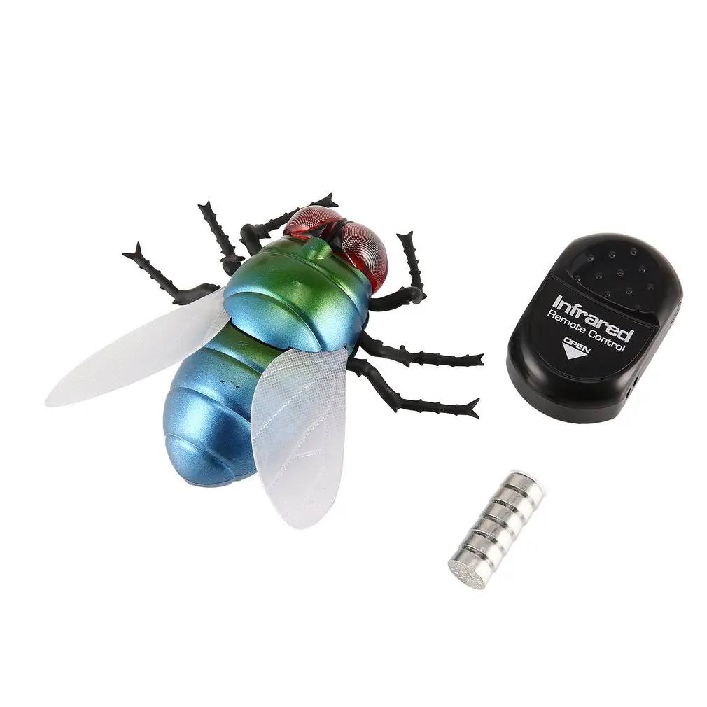 

Infrared Remote Control Realistic Moke Fake Housefly Fly RC Prank Insect Bugs for Joke Scary Trick Toy Gift Party Surprise