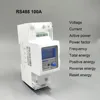 Compteur d'énergie monophasé Din rail, 220 a, 230V, DDS238-2 V, 50HZ, 60HZ, courant MODBUS-RUT ZN/S, KWH, Watt-heure, avec RS485 ► Photo 1/6