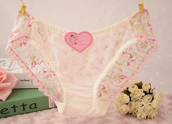 2018 New Noble Quality Chinese Royal Luxury Embroidery Sheer Underwear